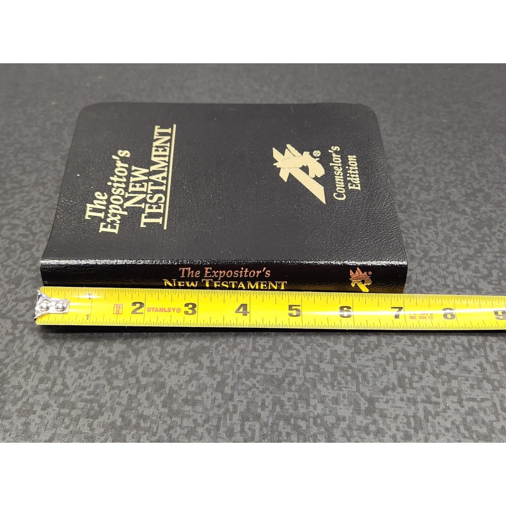 Expositor's New Testament Counselor's Edition KJV Black Bonded Leather Swaggart - Picture 9 of 9